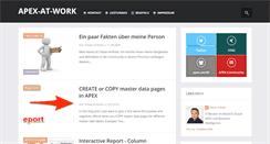 Desktop Screenshot of apex-at-work.com