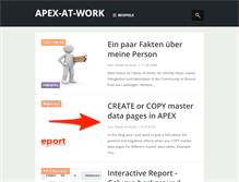 Tablet Screenshot of apex-at-work.com